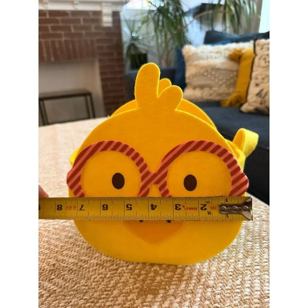Cute Yellow Chick Felt Basket
